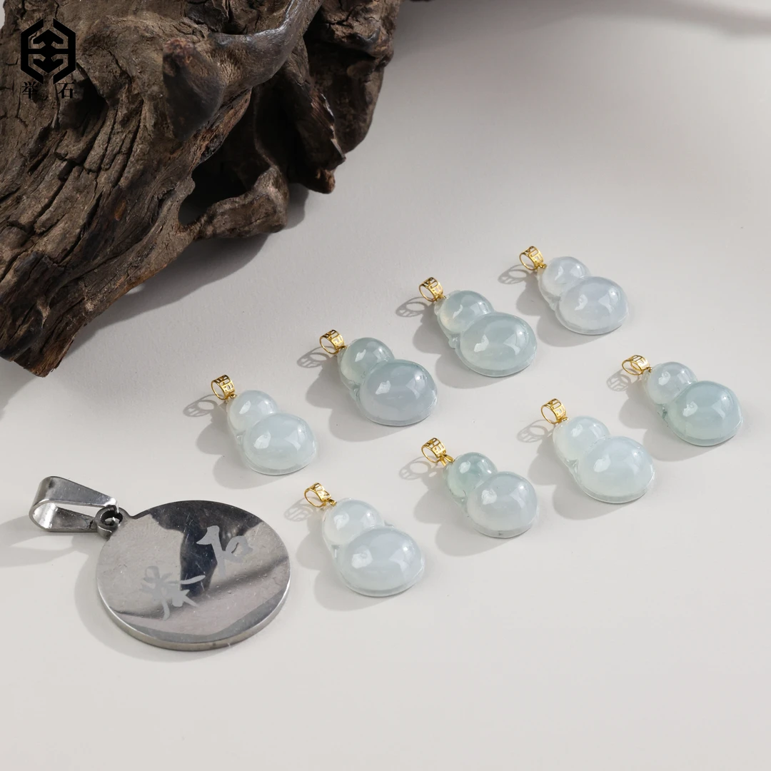 【举石精选】X1231-512-441翡翠吊坠18k（一件/多样性发）Y