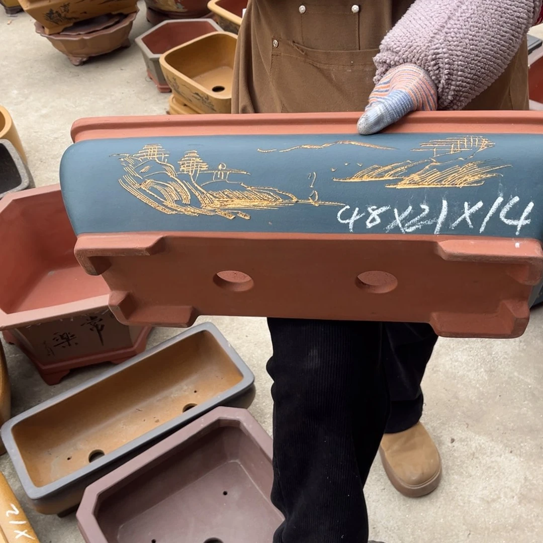 紫砂花盆盆景艺术