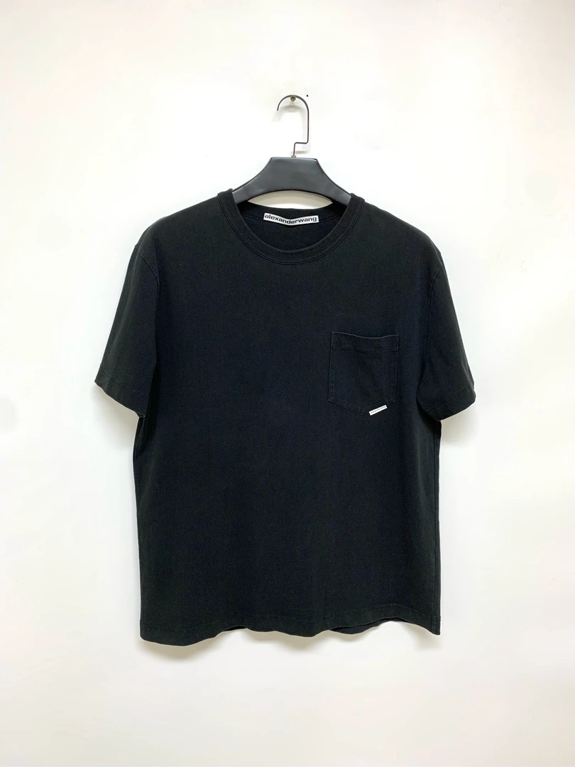 99新  【alexanderwang】亚历山大王黑色短袖/L码/Y0628