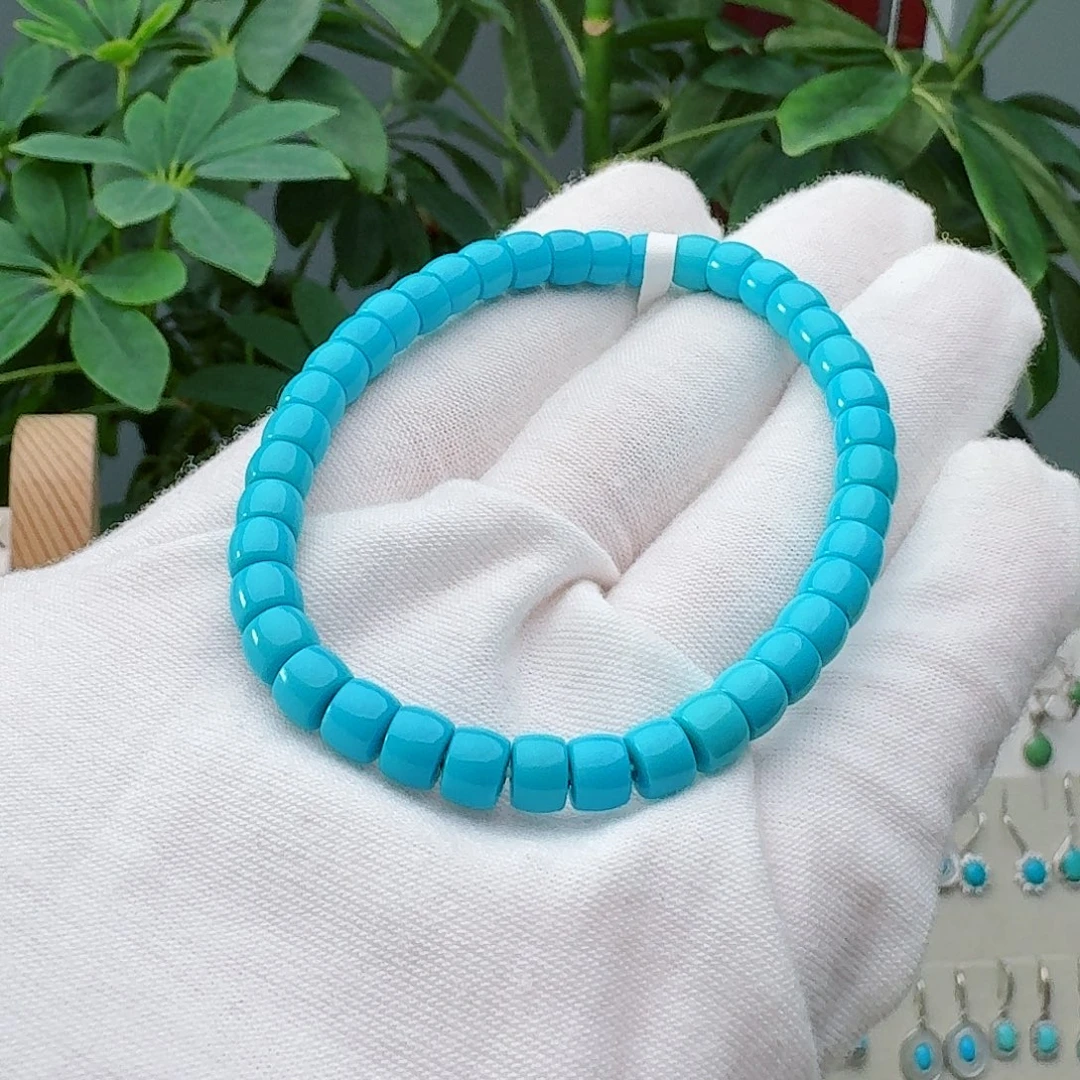 活***绿松石未镶嵌手链手串