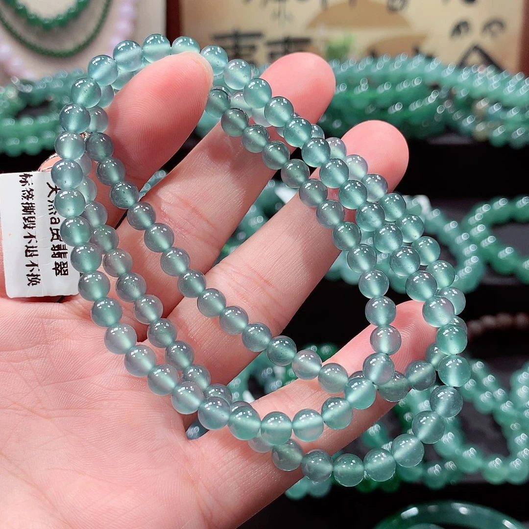 翡翠未镶嵌手链卡5.8