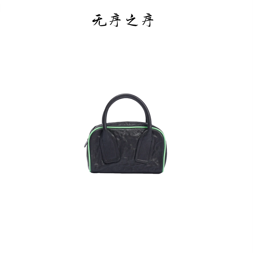 夏季单肩潮流真皮女包重工手工捏褶皱系列牛皮手提包包百搭波士顿