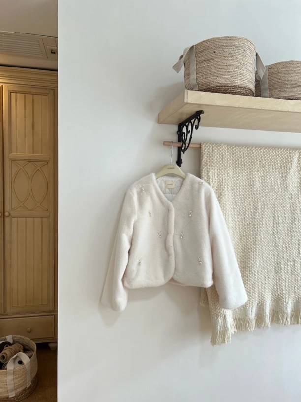 【赵小小yimao】76911 冬季新款小香风短款小个子加厚外套