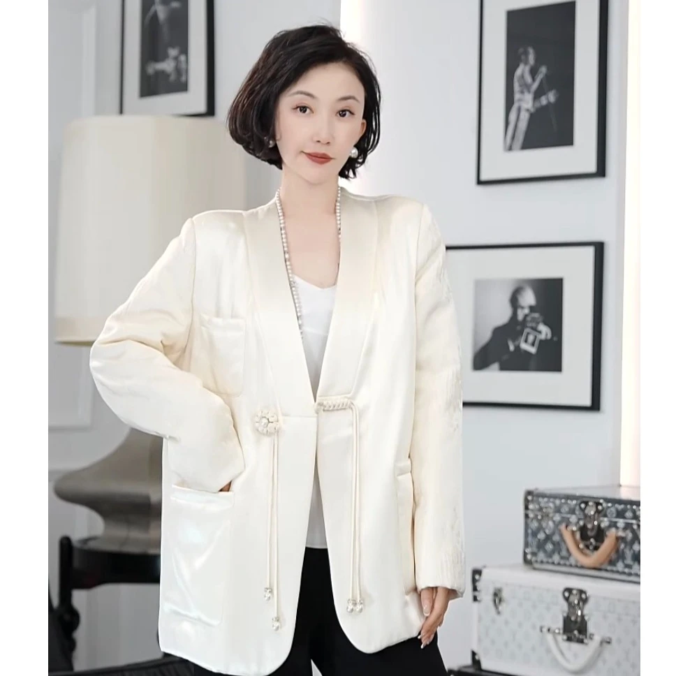 Betty Bairn【满月白茶-加棉】秋冬高端醋酸棉服上衣24B-BW7231