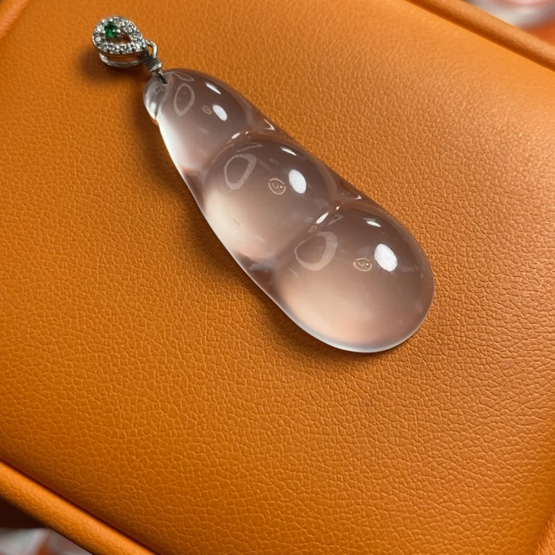 石英质玉豆子银S925镶嵌