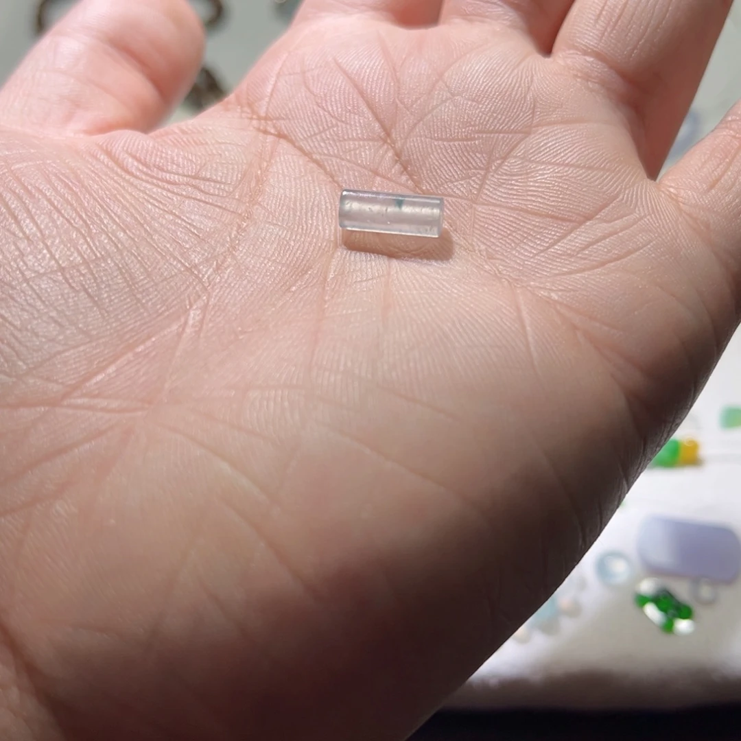 散珠翡翠裸石桶珠