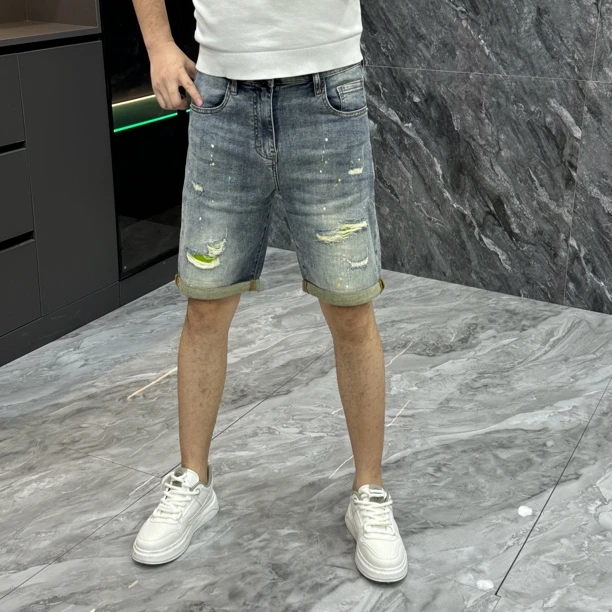 888-男士夏季牛仔短裤休闲薄款