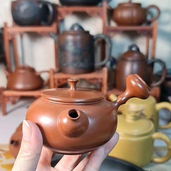 广西钦州坭兴陶茶壶茶杯
