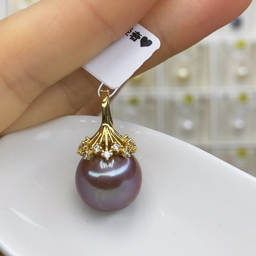 未镶嵌淡水珍珠吊坠(赠链)