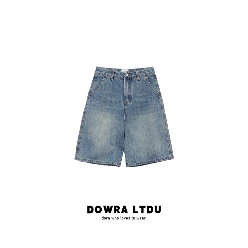 朵拉2024年夏季新款单纽扣显瘦百搭牛仔短裤LLY-2188