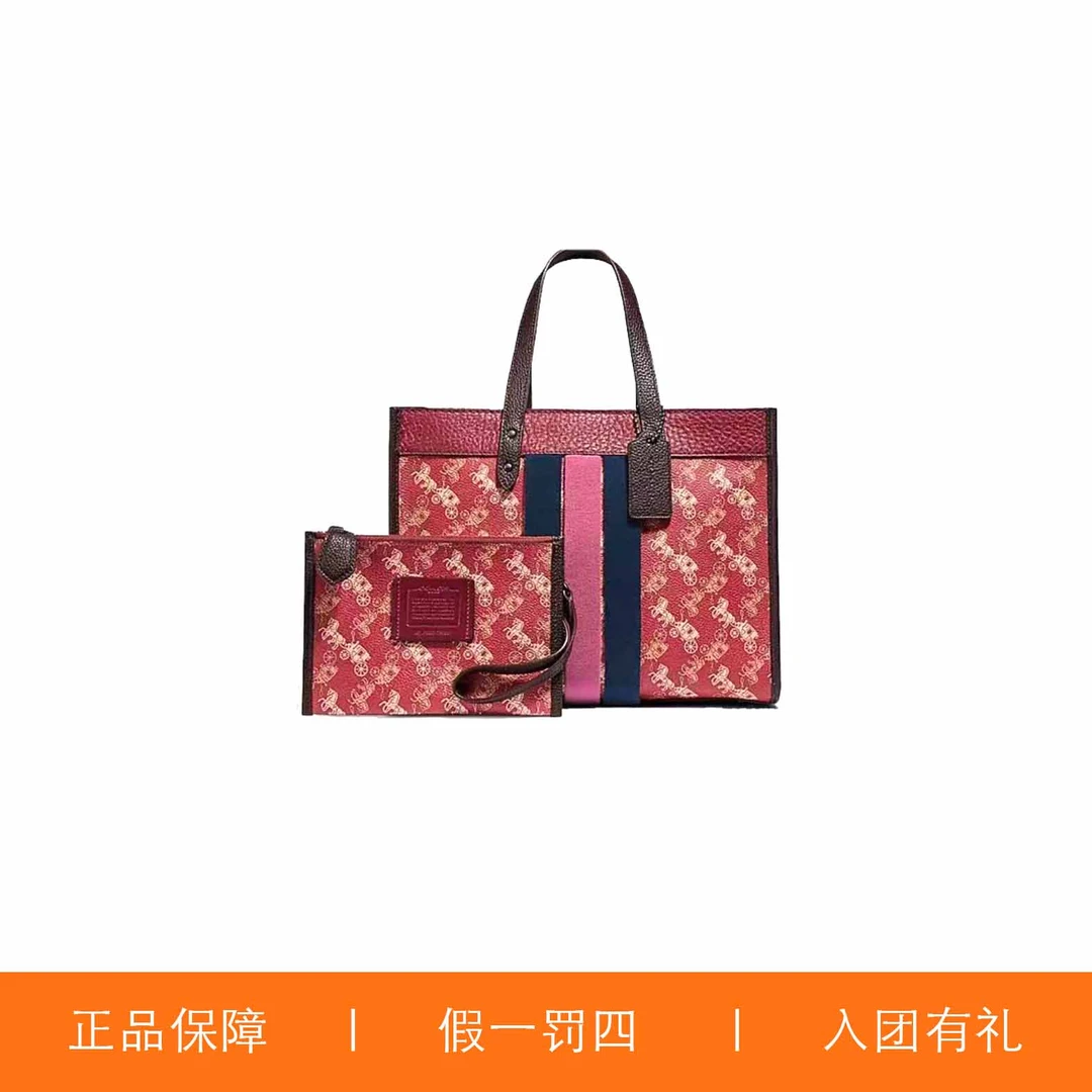 95新 COACH/蔻驰 蔻驰马拉车方托包/A9471/30x23x15