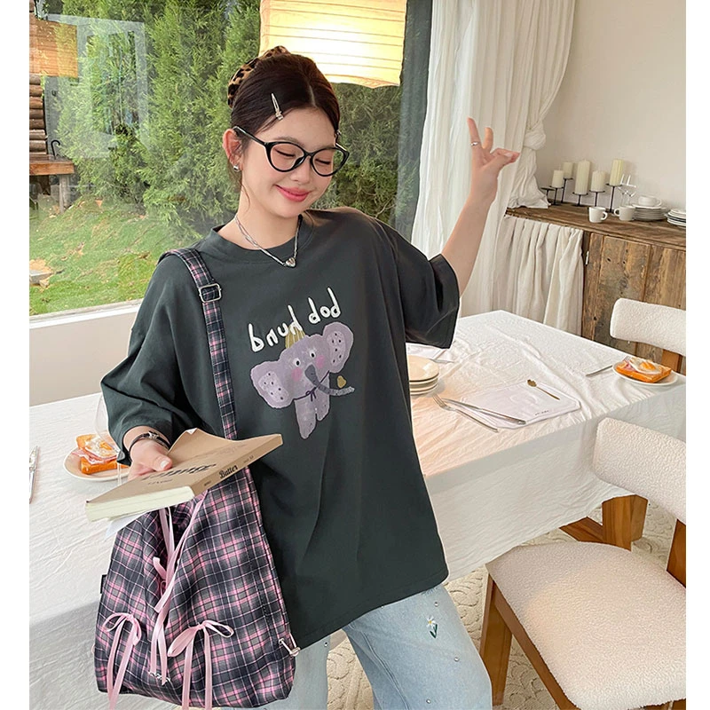 【现现专场】春夏新款女装上衣设计感小众胖mm大码减龄漂亮短袖