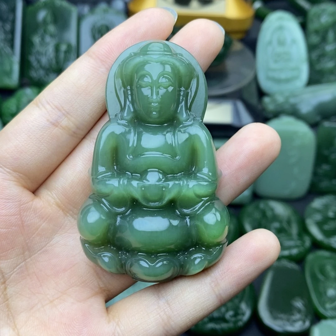 和田玉（碧玉）挂件未镶嵌