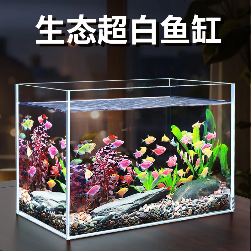 金晶超白鱼缸鱼缸家用小型鱼缸客厅家用造景鱼缸乌龟专用缸溪流缸