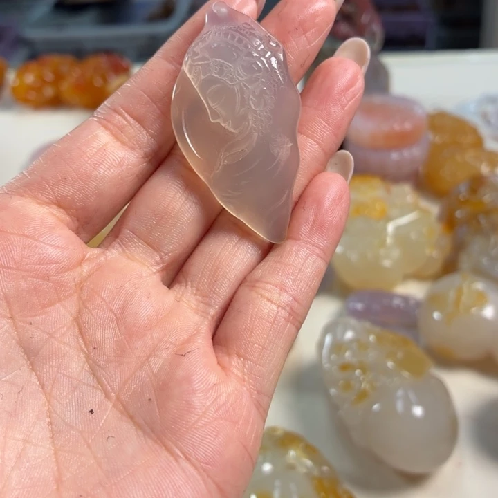 玛瑙/玉髓未镶嵌吊坠(不含链)