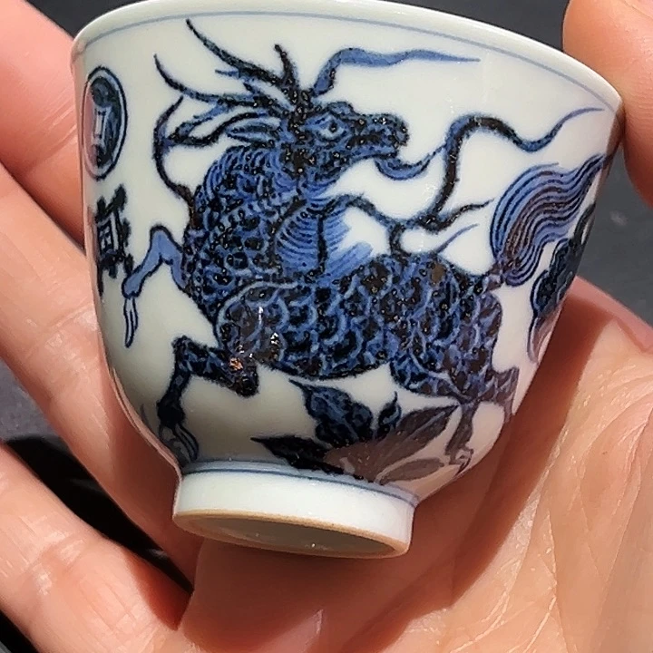 元青拙手仿元麒麟杯杯