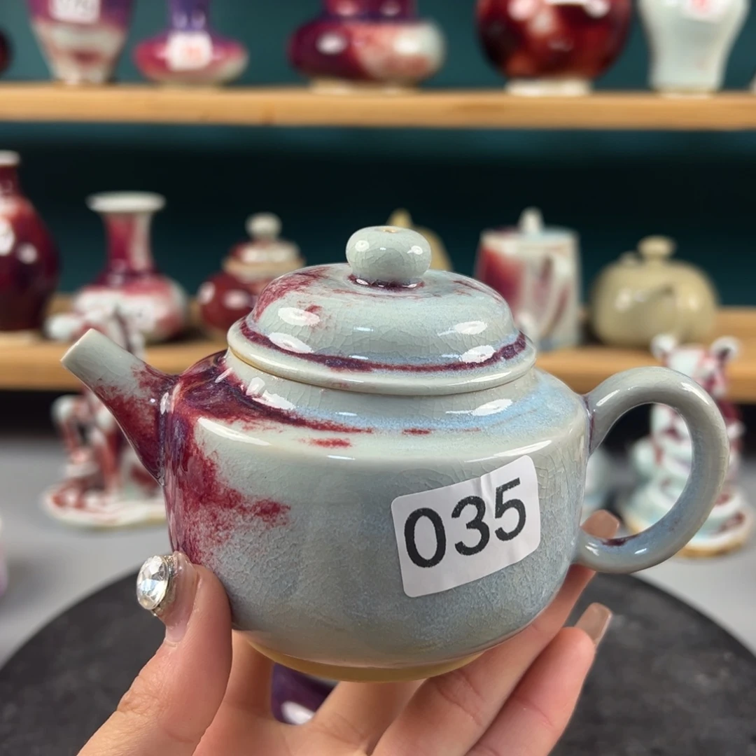 瓷片微瑕壶玉石釉 