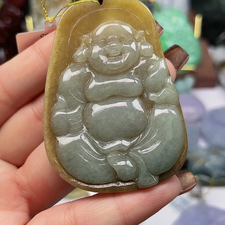 翡翠未镶嵌颈饰挂件