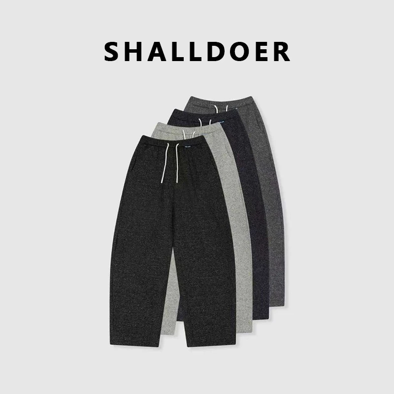 【纹理抽绳】时尚百搭宽松休闲裤