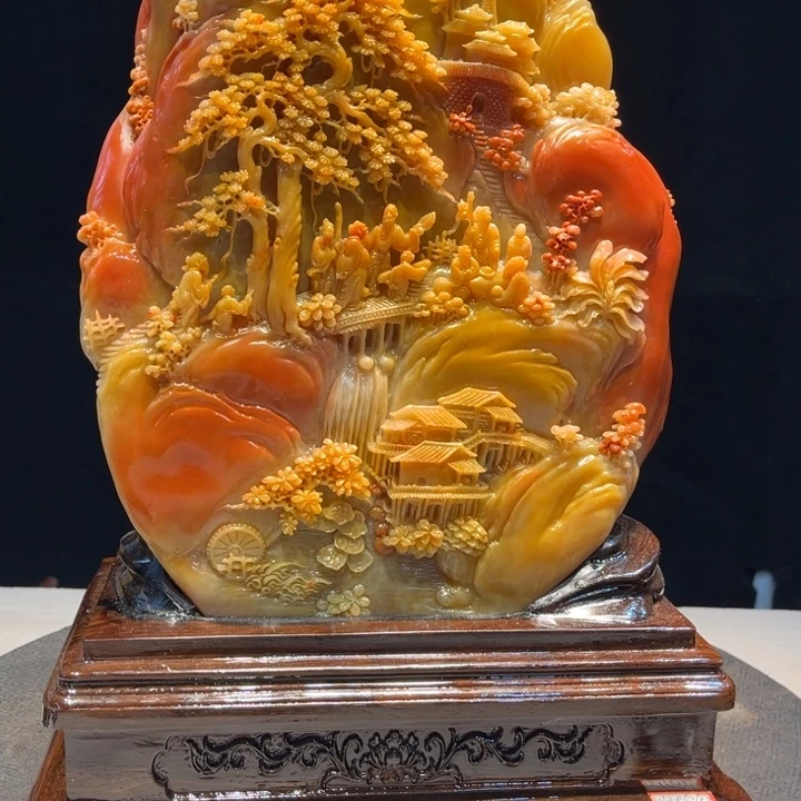 天***宽寿山石寿山石摆件