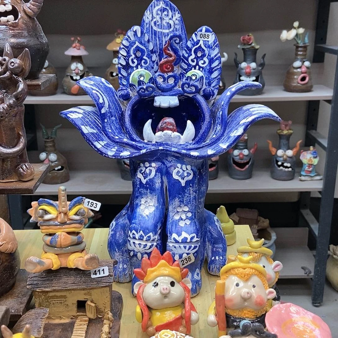 摆件兜****直播间手工陶瓷摆件088