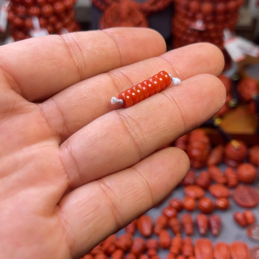 南红玛瑙未镶嵌川料精工隔片卡6m多样性发货其中一件