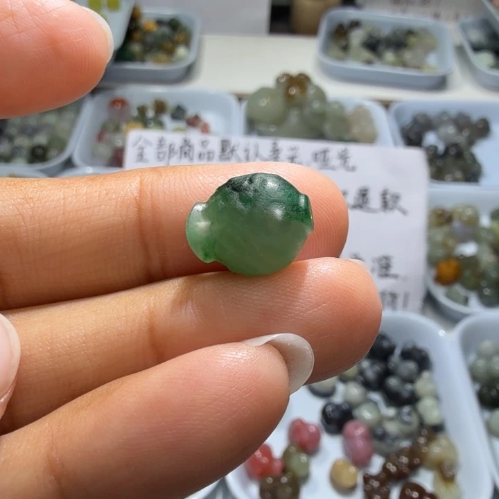 足银镶嵌和田玉珠宝半成品