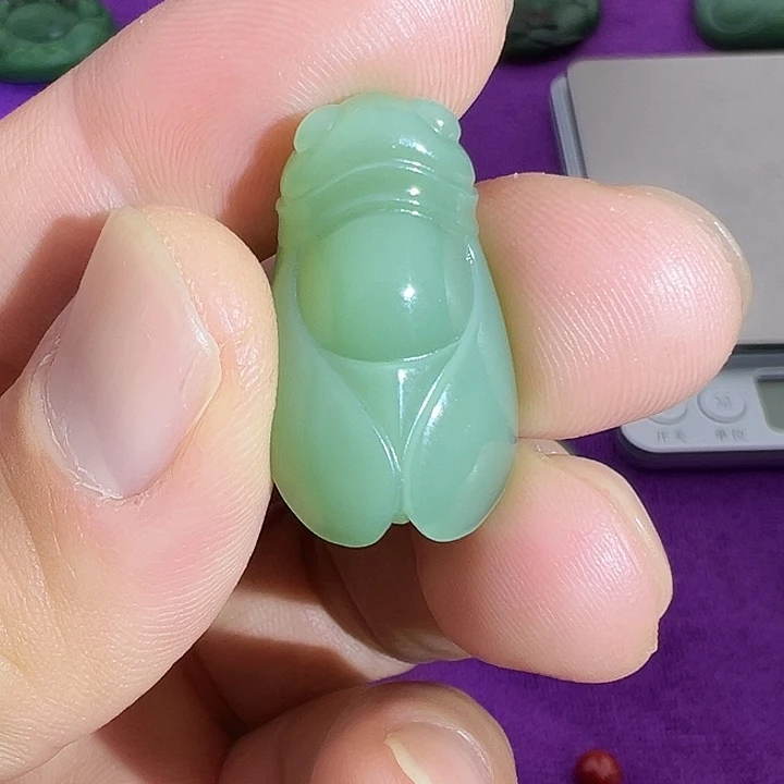 和田玉（碧玉）未镶嵌吊坠(不含链)