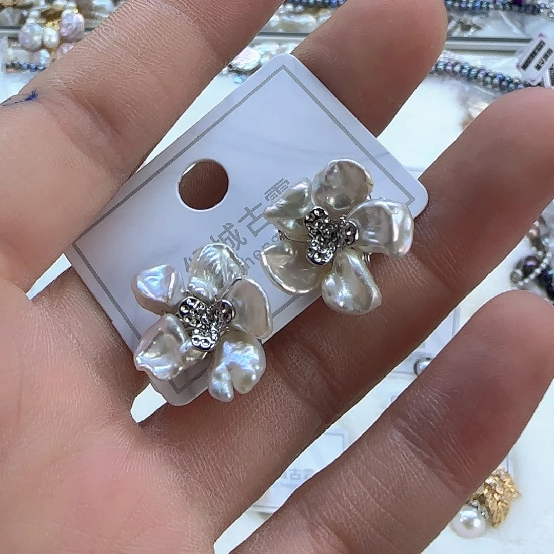 银S925镶嵌项链定制多样性发货发其一447淡水珍珠