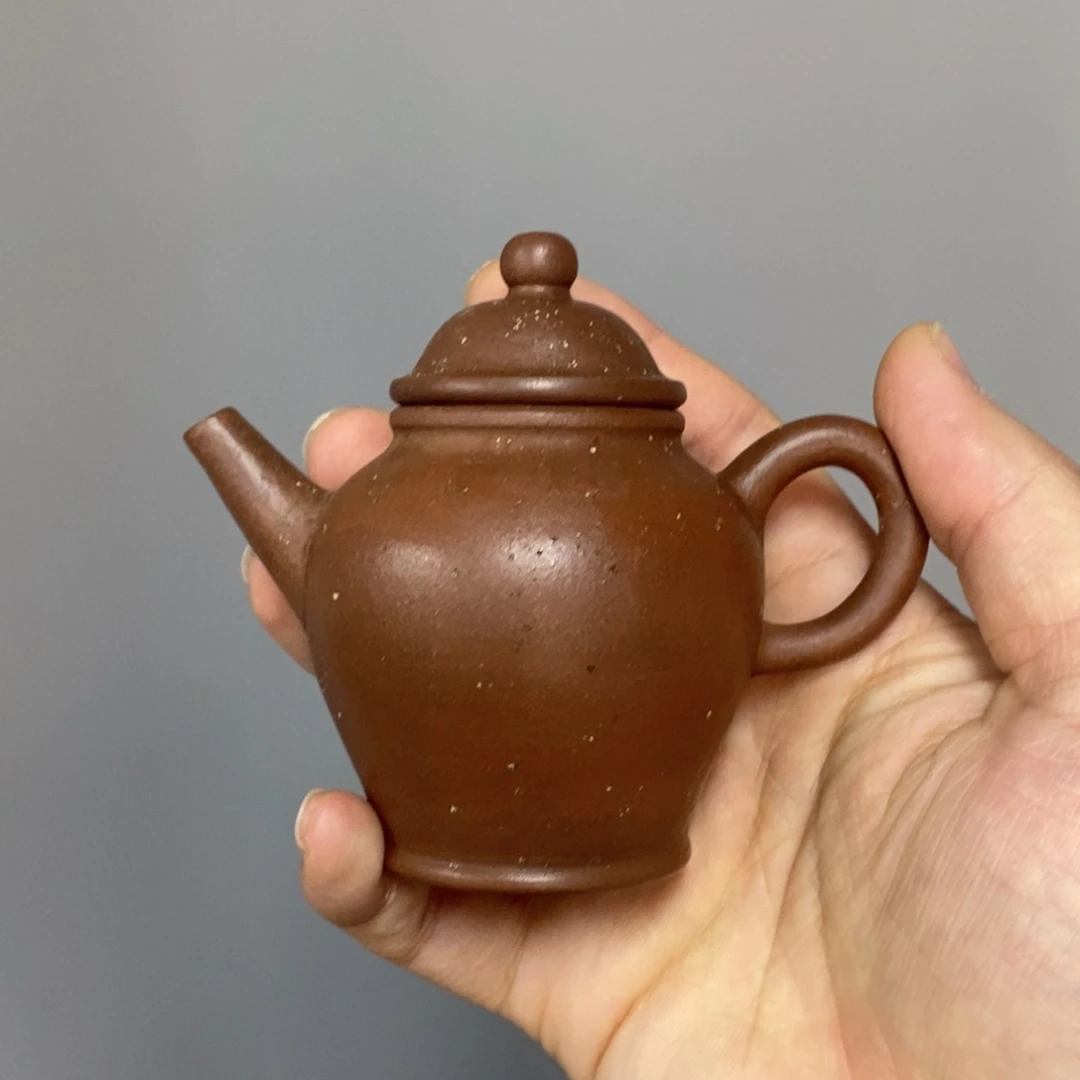 紫砂茶壶巨轮40年代铺砂100毫升