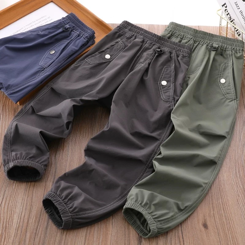 夏季儿童户外透气中大童速干长裤 1189