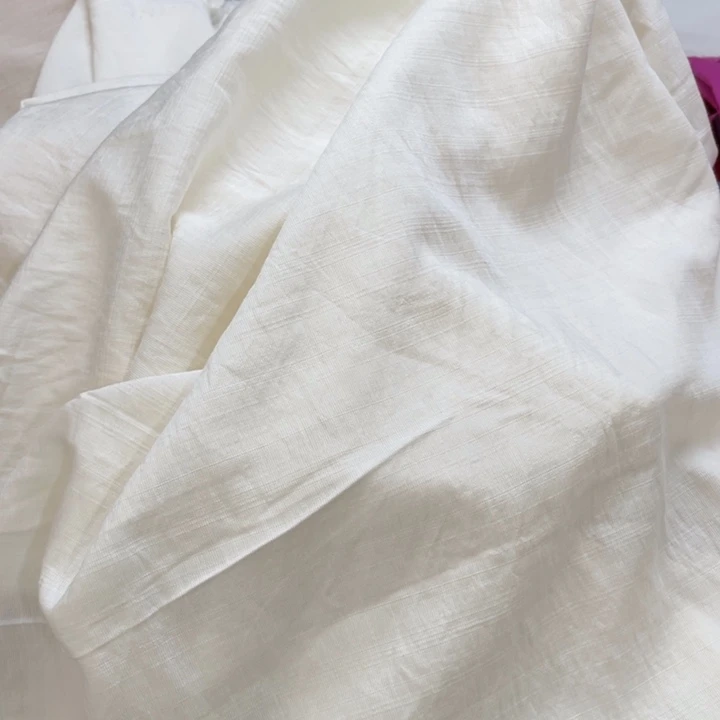 天丝（莱赛尔纤维）米白天丝苎麻1