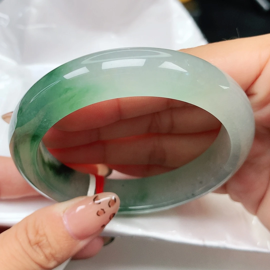 未镶嵌手镯翡翠冰飘花14