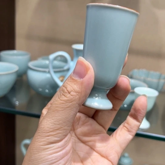瓷片陶瓷汝窑茶器茶具
