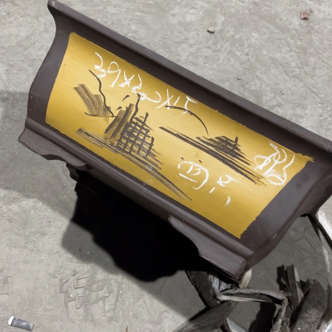 紫砂宜兴紫砂花盆，现货发