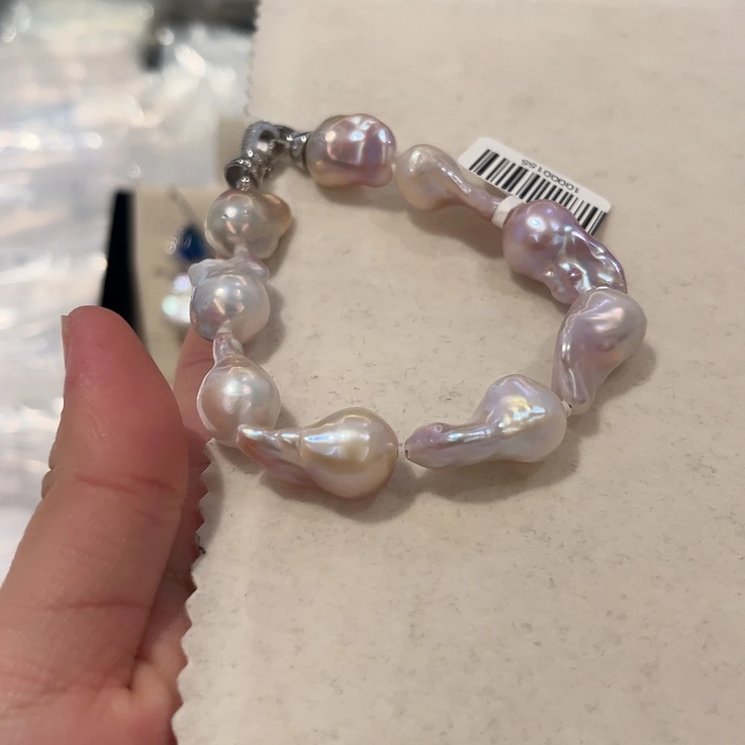 淡水珍珠手串合金