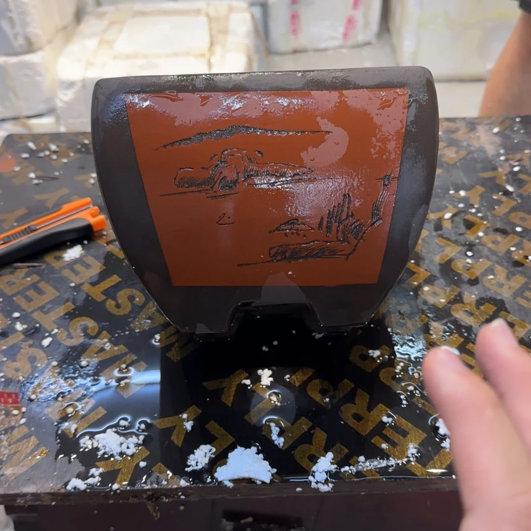 紫砂花盆口径23.17口径