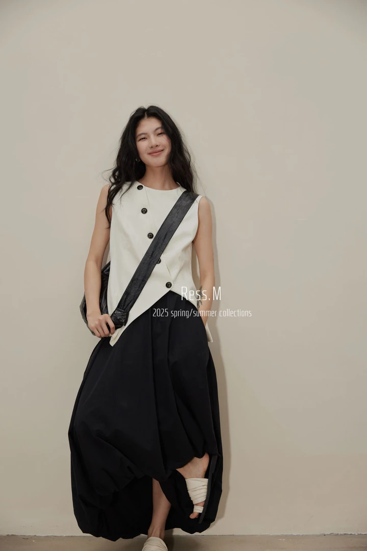 福秒-有质感！显瘦的一款麻料阔腿裤（RM03028#）RESS.M