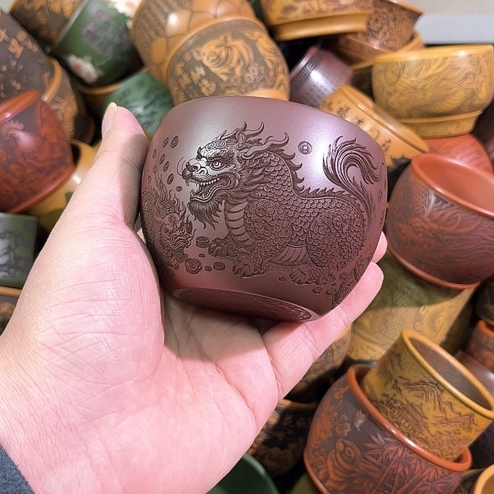 茶杯紫砂全手工紫砂主人杯