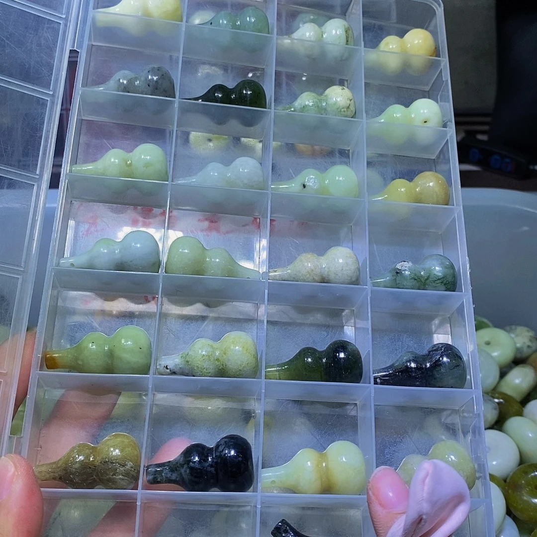 合金蛇纹石玉珠宝半成品52
