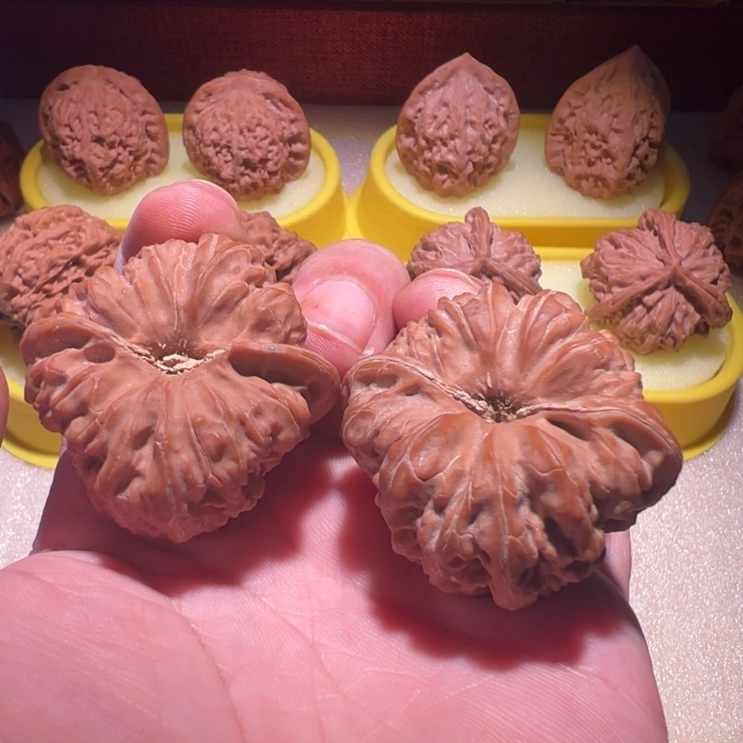 把件文玩核桃s****!43凹底