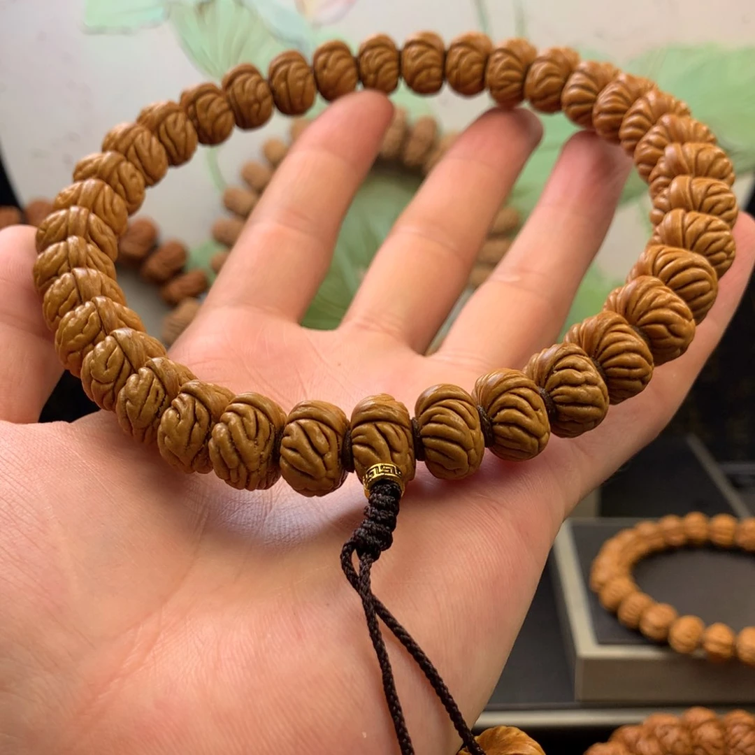 【闪购商品】桃核手串趣*多15祥云纽扣