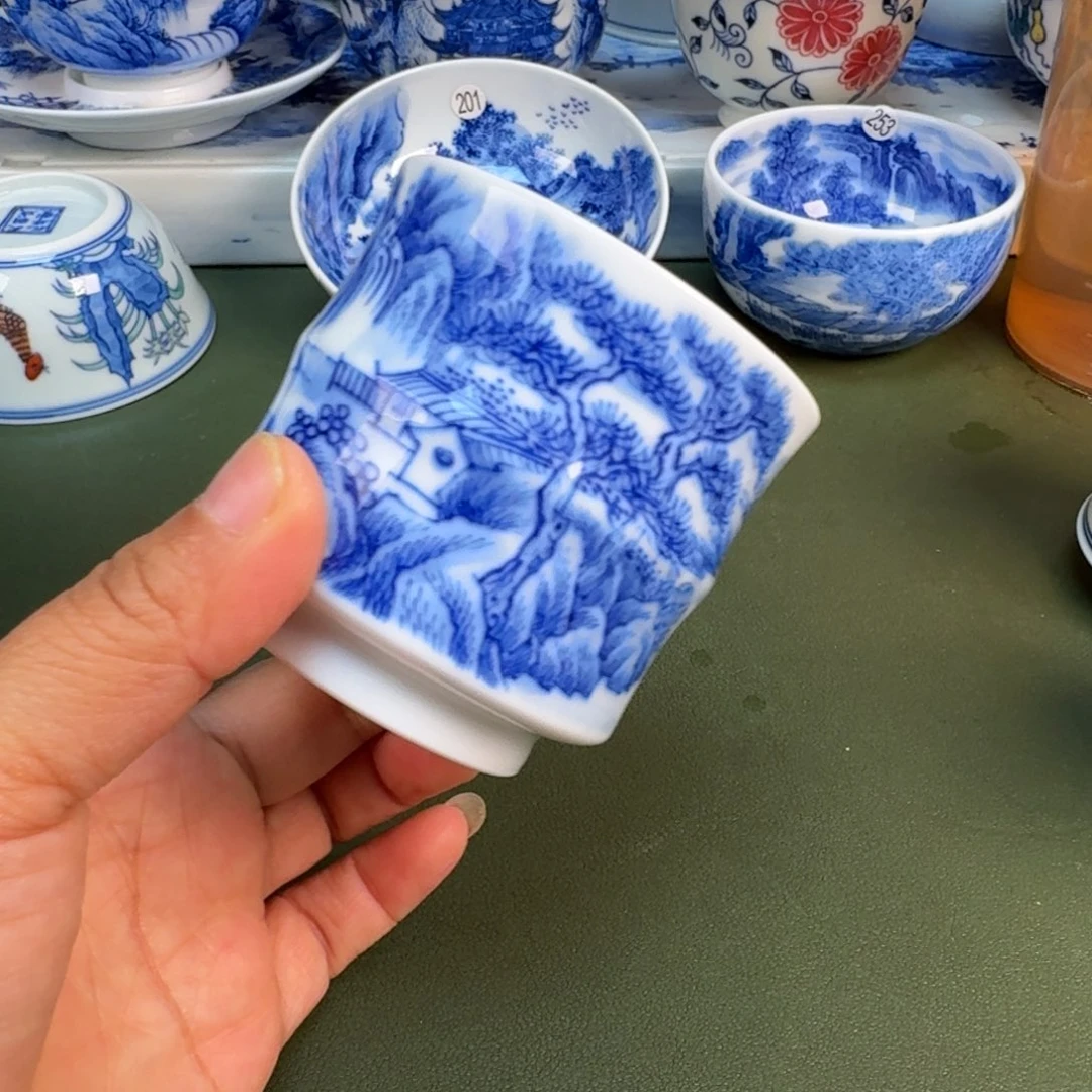 陶景德镇纯手绘茶具圆圆300