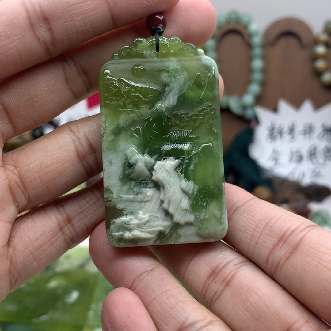 岫玉未镶嵌吊坠(不含链)