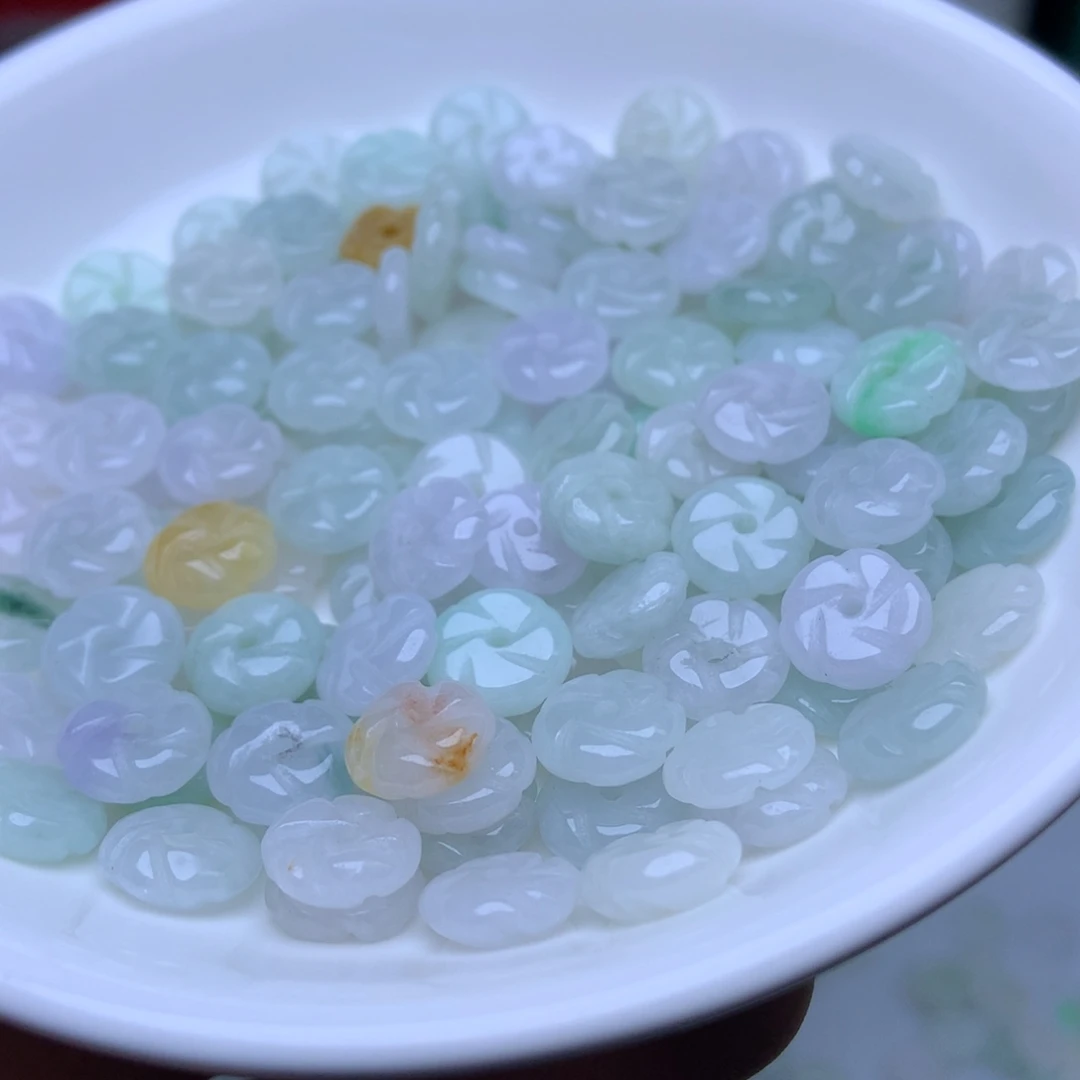 未镶嵌手链翡翠卡9冰花花50个