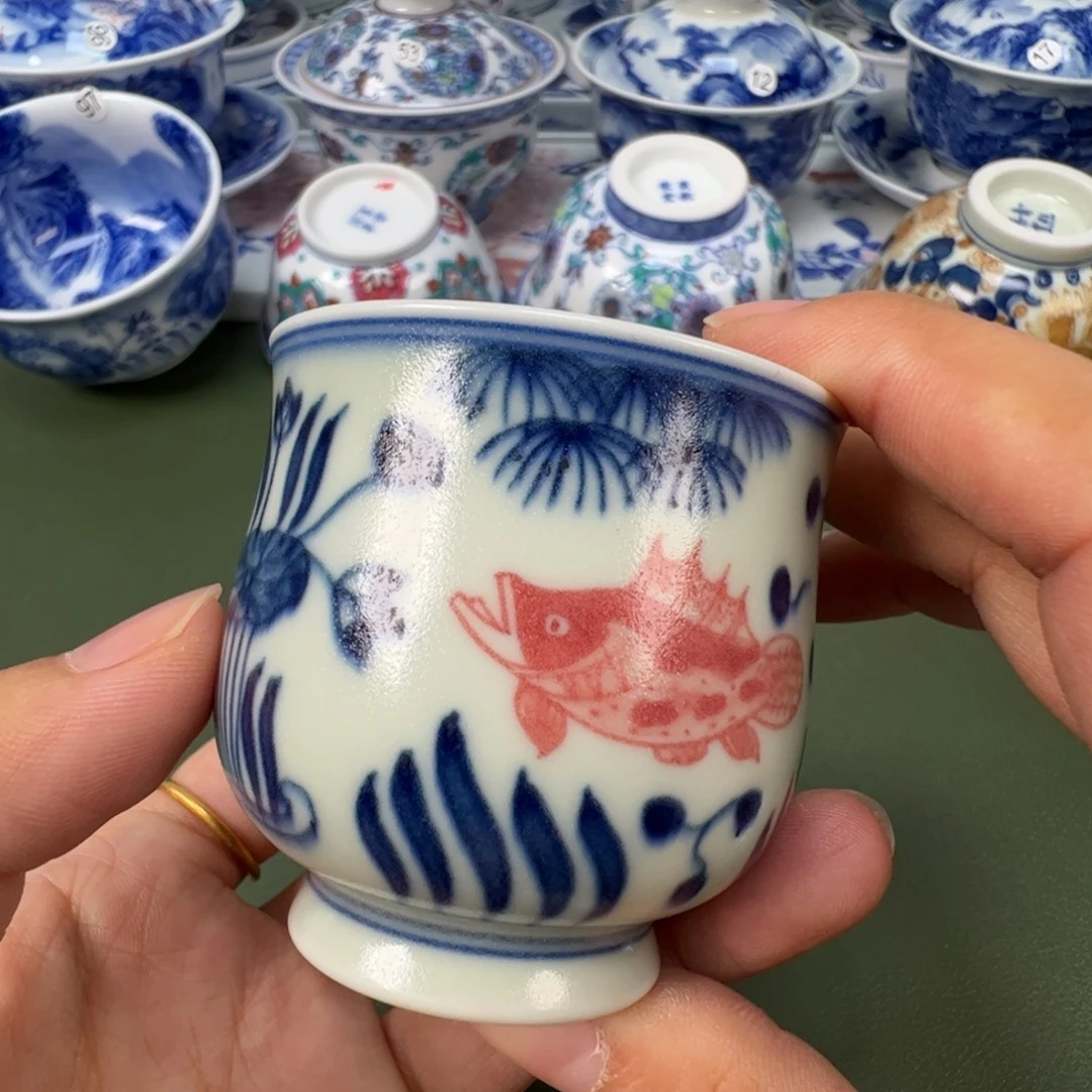 陶瓷景德镇纯手工纯手绘茶具木木10