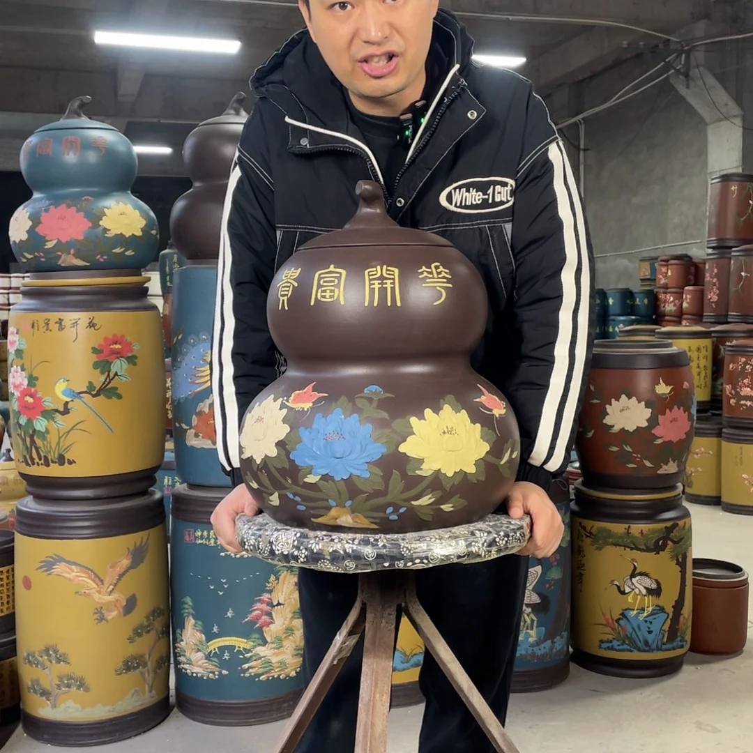 宜兴原矿紫砂茶叶罐