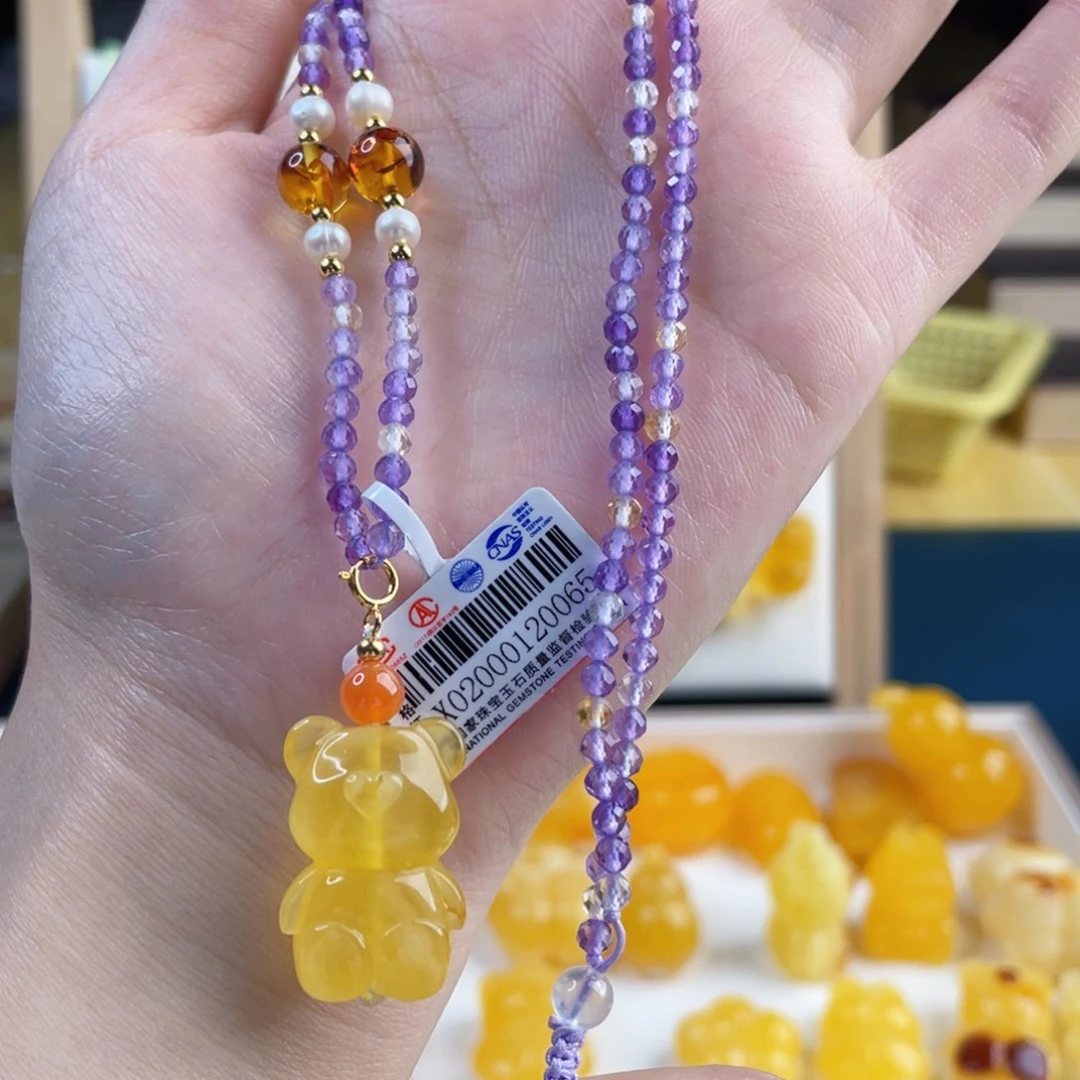 蜜蜡未镶嵌裸石蜜蜡吊坠