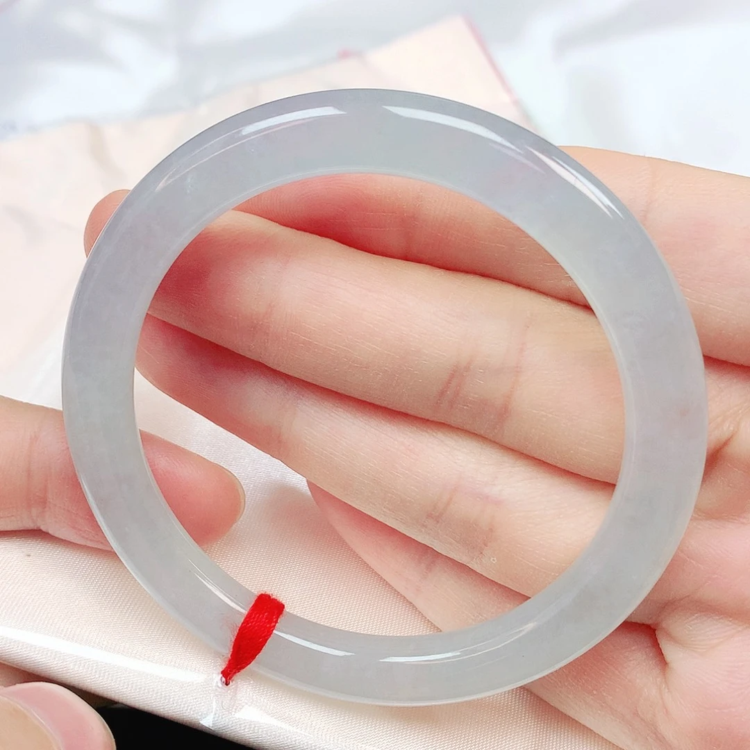 翡翠未镶嵌手镯抖音10号