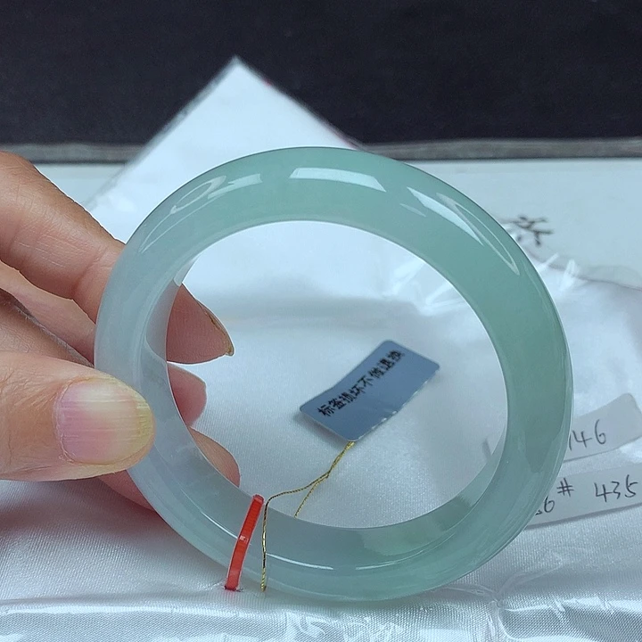 翡翠未镶嵌手镯56圈0746